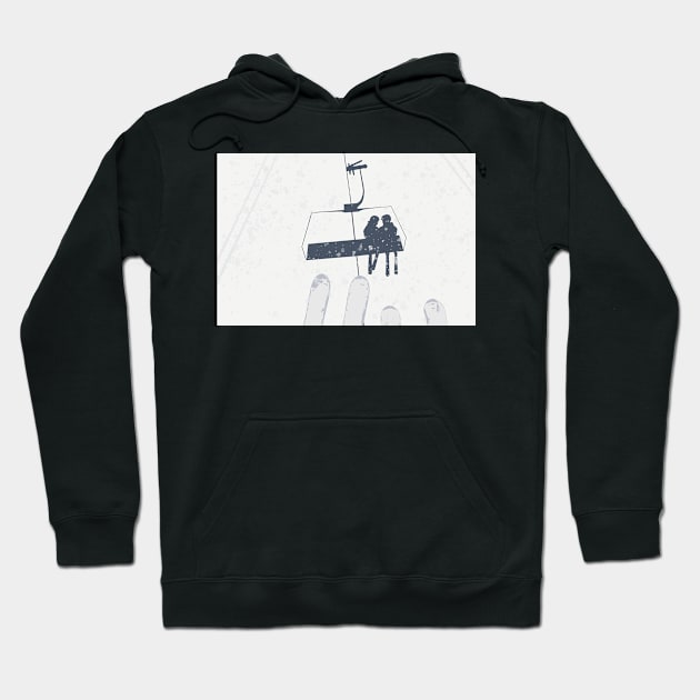 Skier Gift Idea Hoodie by Sticky T